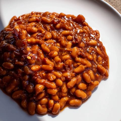 Classic slow-cooked baked beans