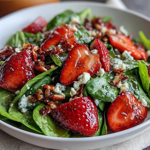 Fresh Strawberry Spinach Salad