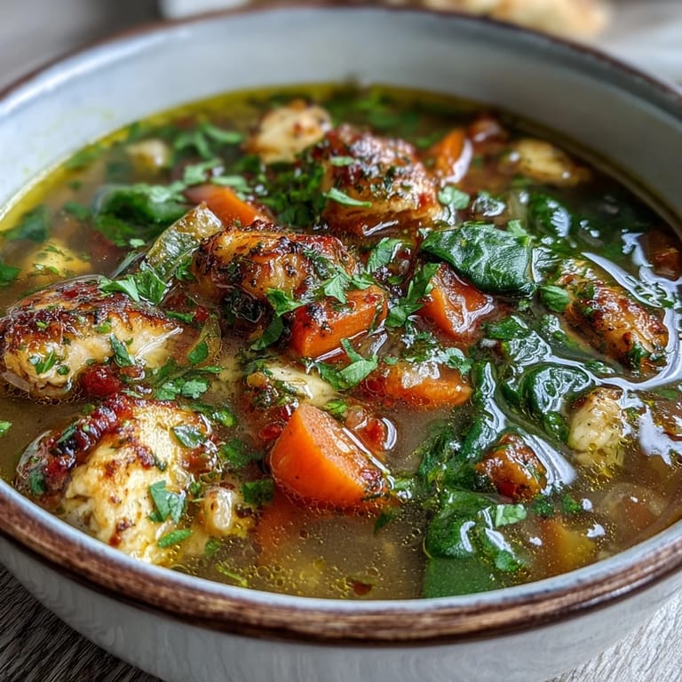 Healing Turmeric Chicken Soup served with crusty bread for a cozy U.S. dinner.