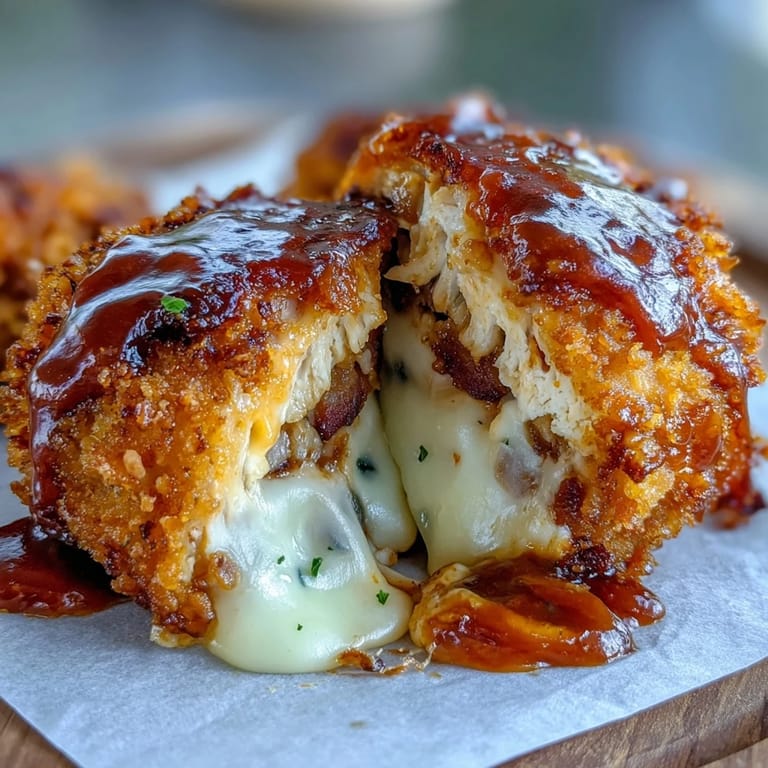 Buffalo Chicken Bacon Mozzarella Bombs arranged on a slate board, golden panko coating cracking to reveal tender chicken and melty cheese.
