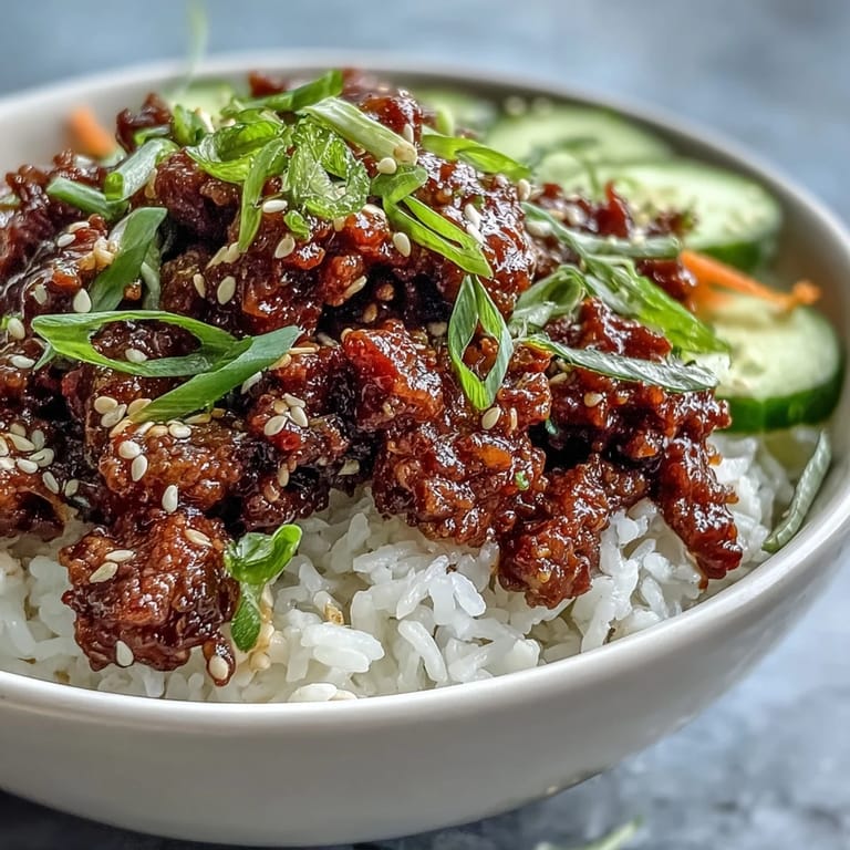 Ready in 25 minutes, topped with fresh carrots, cucumbers, and green onions.
