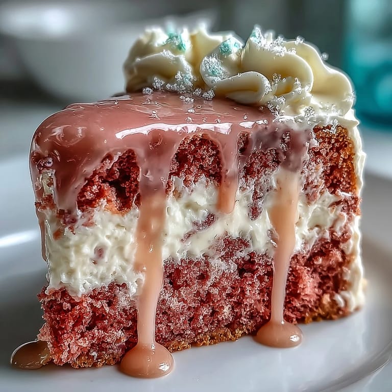 A festive Bridal Shower Rosé Velvet Cake, adorned with delicate frosting and shimmering gold accents.