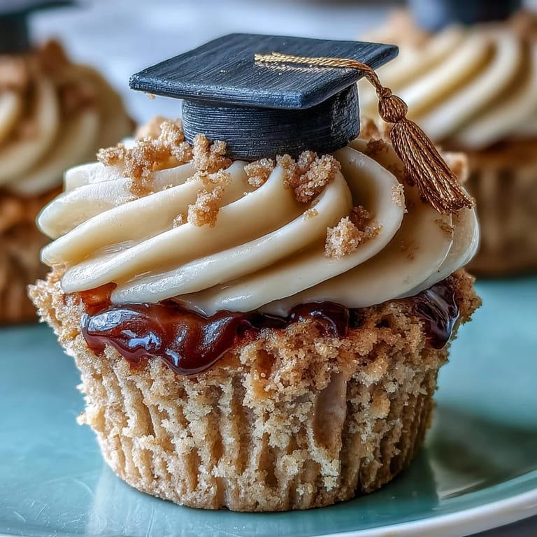 Celebrate achievements with sweet graduation cupcakes, a perfect festive dessert topped with caps.